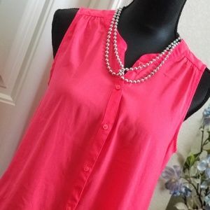 SOLD A.E.O.  SHEER BUTTON DOWN TANK